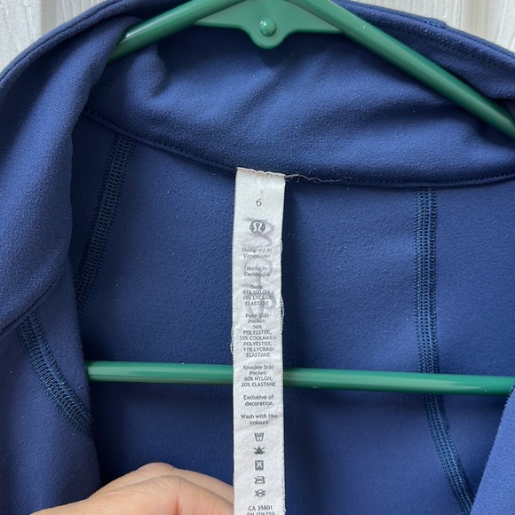 Lululemon Throwback Shape Jacket Mineral Blue/Vivid Plum - Picture 16 of 16